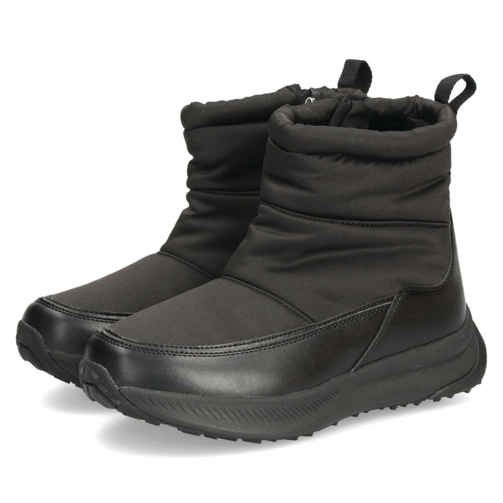 ブーツ レディース スノーブーツ ジップアップ 靴 ショートブーツ 保温 防水 撥水 防寒 防滑 冷え性 冬 黒 ブラック パレード 52912 Parade