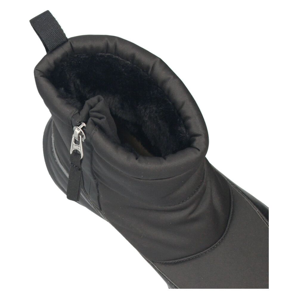 ブーツ レディース スノーブーツ ジップアップ 靴 ショートブーツ 保温 防水 撥水 防寒 防滑 冷え性 冬 黒 ブラック パレード 52912 Parade