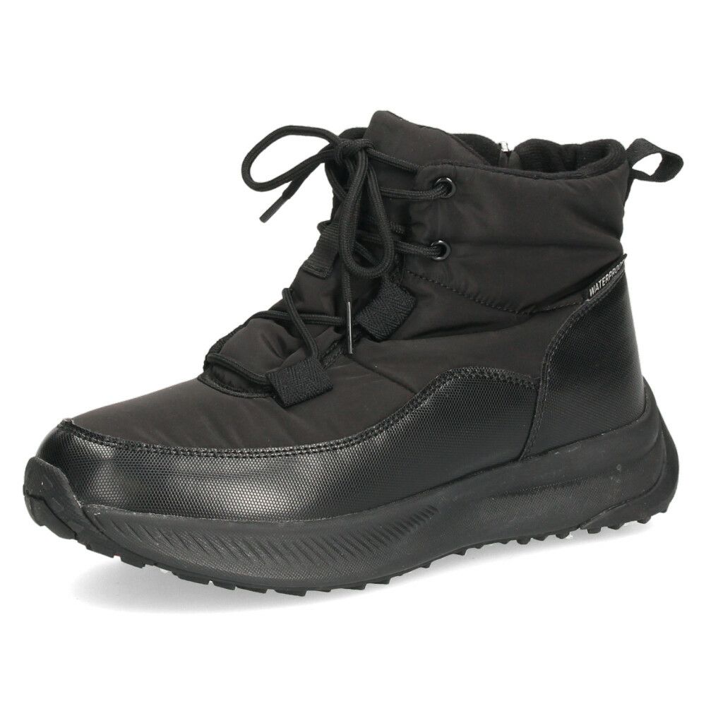 ブーツ レディース スノーブーツ サイドジップ 靴 ショートブーツ 保温 防水 撥水 防寒 防滑 黒 ブラック 冬 パレード  52913 Parade レースアップ