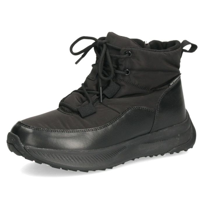 ブーツ レディース スノーブーツ サイドジップ 靴 ショートブーツ 保温 防水 撥水 防寒 防滑 黒 ブラック 冬 パレード  52913 Parade レースアップ