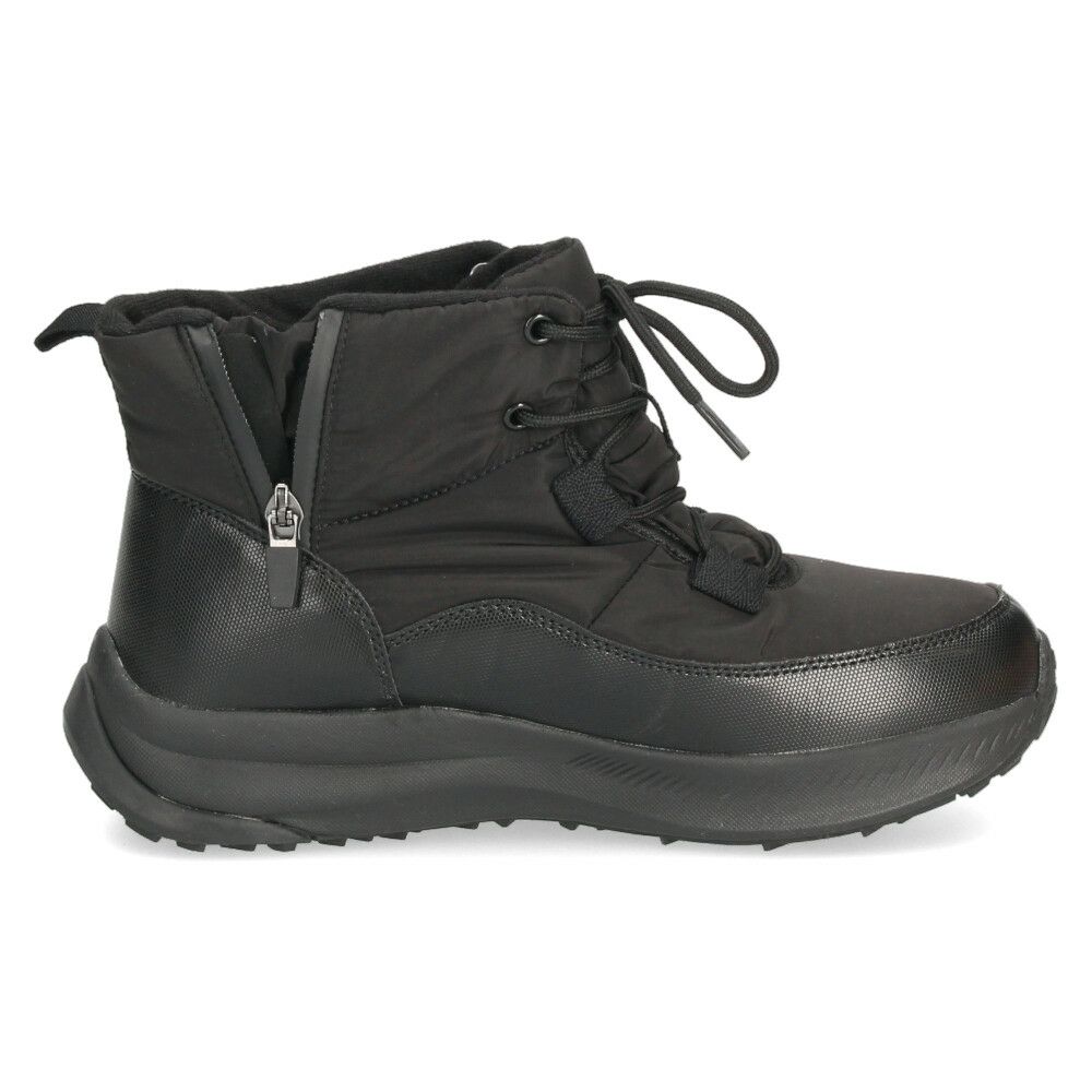 ブーツ レディース スノーブーツ サイドジップ 靴 ショートブーツ 保温 防水 撥水 防寒 防滑 黒 ブラック 冬 パレード  52913 Parade レースアップ