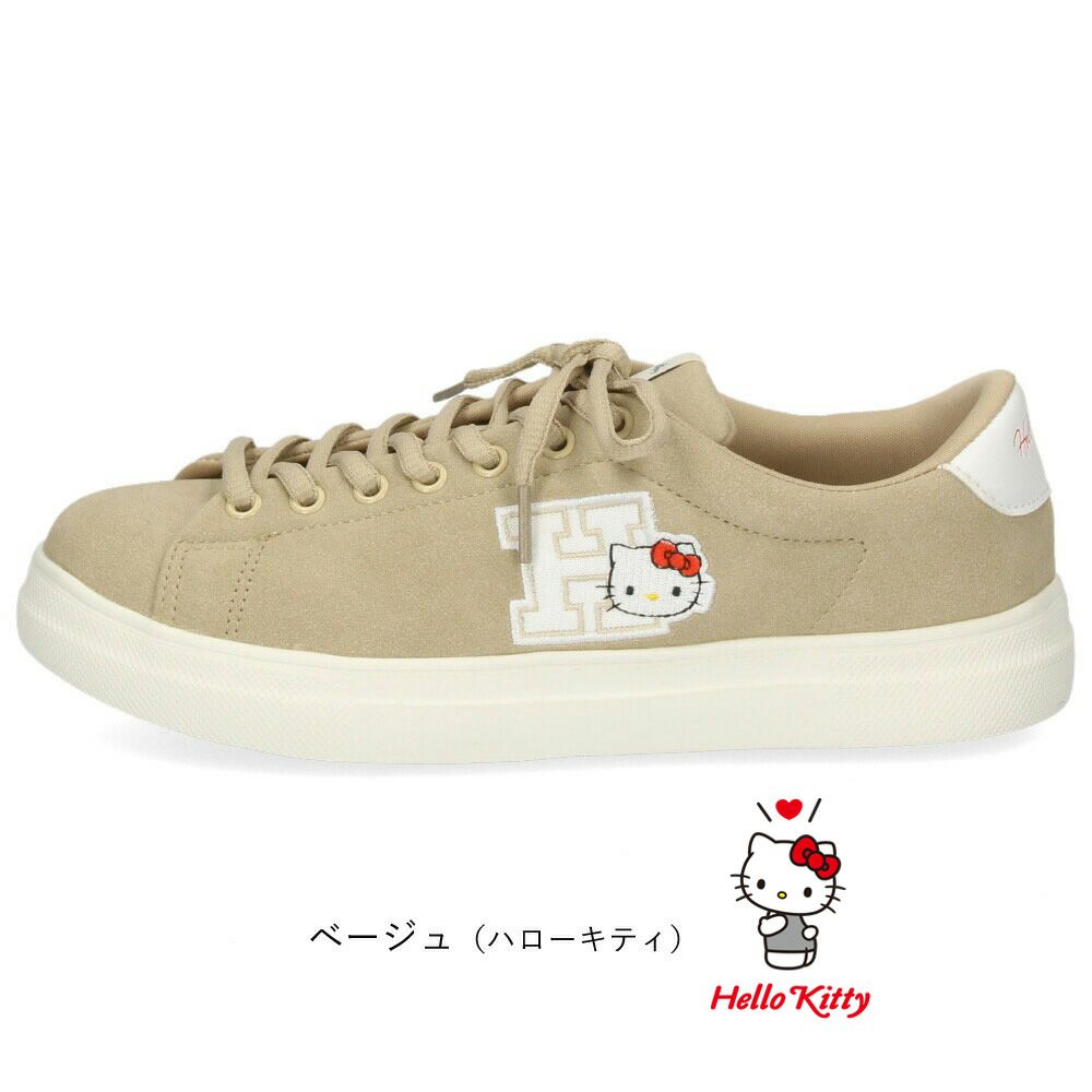 サンリオ スニーカー レディース 黒 軽量 ハローキティ マイメロディ シナモロール クロミ 通学 通勤 シューズ おしゃれ 靴 1502 サンリオキャラクターズ SANRIO CHARACTERS
