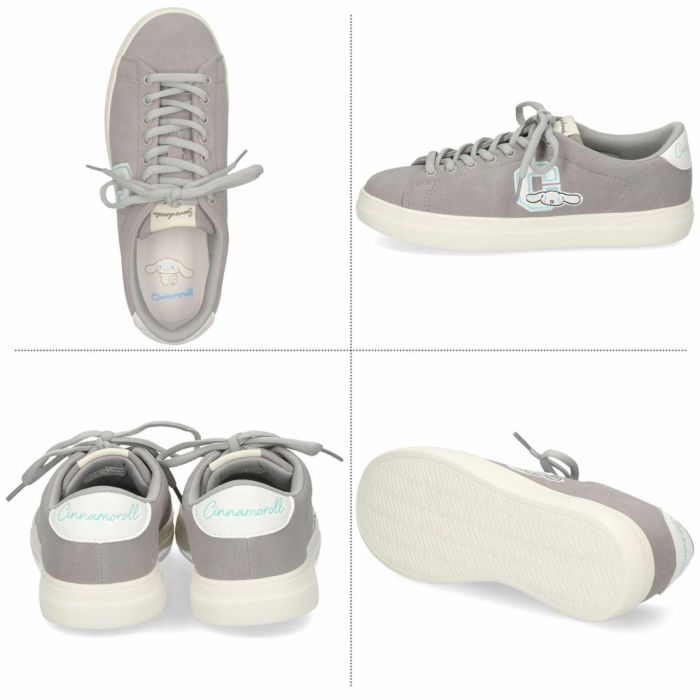 サンリオ スニーカー レディース 黒 軽量 ハローキティ マイメロディ シナモロール クロミ 通学 通勤 シューズ おしゃれ 靴 1502 サンリオキャラクターズ SANRIO CHARACTERS