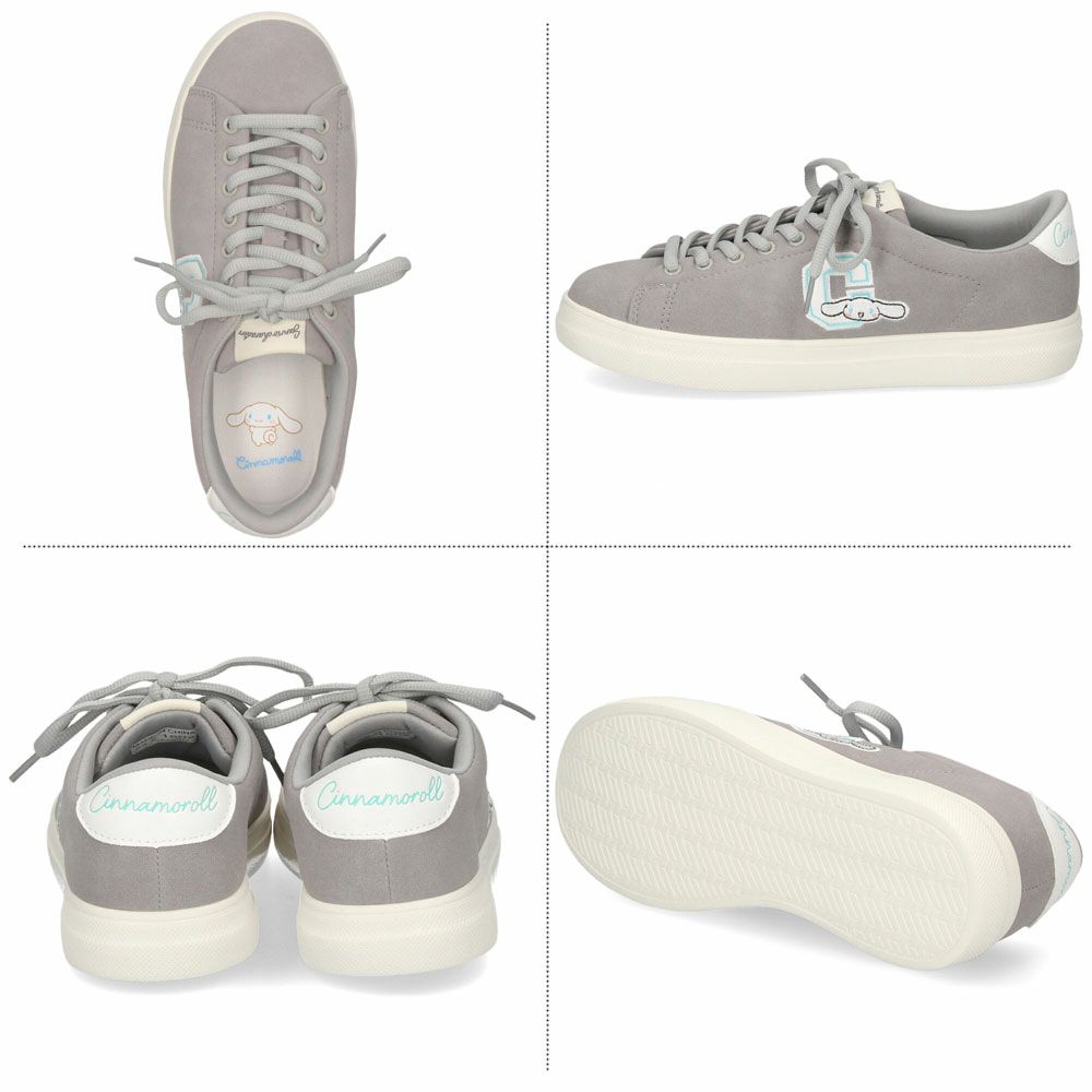 サンリオ スニーカー レディース 黒 軽量 ハローキティ マイメロディ シナモロール クロミ 通学 通勤 シューズ おしゃれ 靴 1502 サンリオキャラクターズ SANRIO CHARACTERS