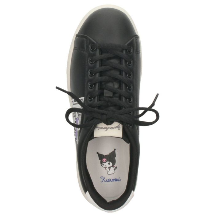サンリオ スニーカー レディース 黒 軽量 ハローキティ マイメロディ シナモロール クロミ 通学 通勤 シューズ おしゃれ 靴 1502 サンリオキャラクターズ SANRIO CHARACTERS