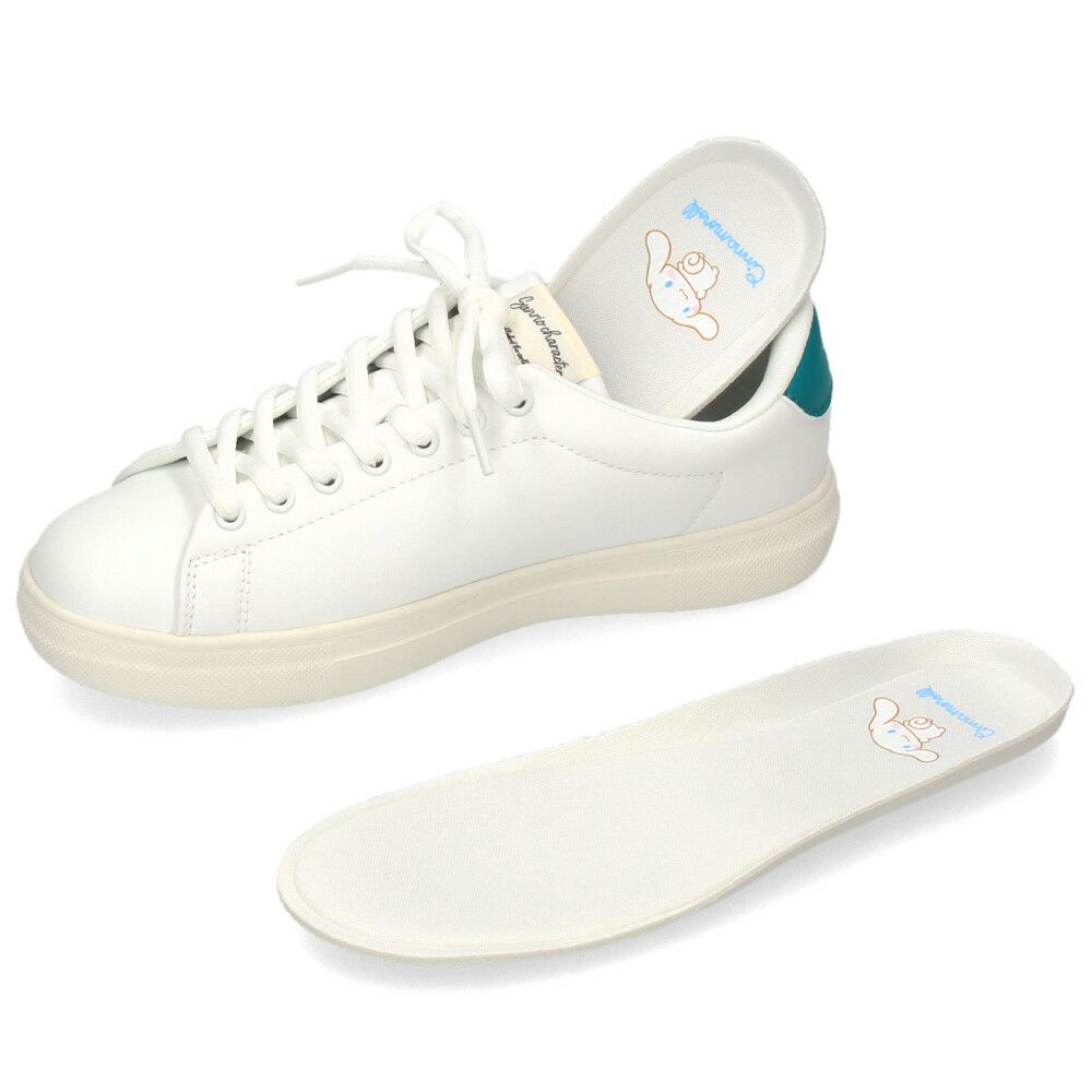 サンリオ スニーカー レディース 黒 白 軽量 ハローキティ マイメロディ シナモロール クロミ 通勤 通学 シューズ おしゃれ 靴 1501 サンリオキャラクターズ SANRIO CHARACTERS