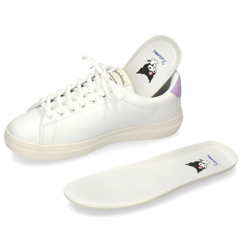 サンリオ スニーカー レディース 黒 白 軽量 ハローキティ マイメロディ シナモロール クロミ 通勤 通学 シューズ おしゃれ 靴 1501 サンリオキャラクターズ SANRIO CHARACTERS