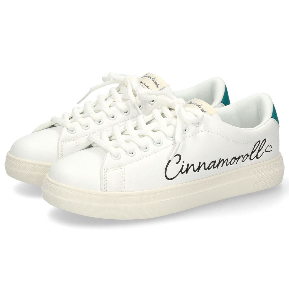 サンリオ スニーカー レディース 黒 白 軽量 ハローキティ マイメロディ シナモロール クロミ 通勤 通学 シューズ おしゃれ 靴 1501 サンリオキャラクターズ SANRIO CHARACTERS