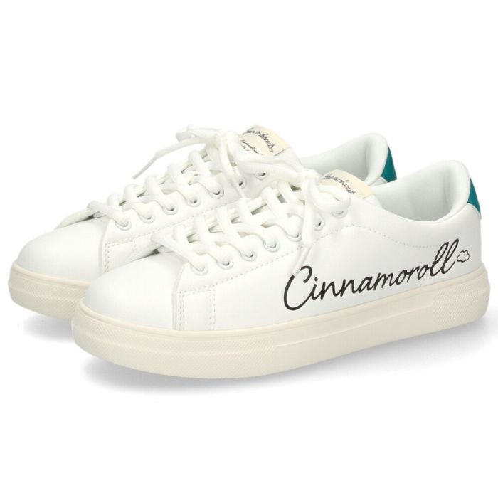 サンリオ スニーカー レディース 黒 白 軽量 ハローキティ マイメロディ シナモロール クロミ 通勤 通学 シューズ おしゃれ 靴 1501 サンリオキャラクターズ SANRIO CHARACTERS