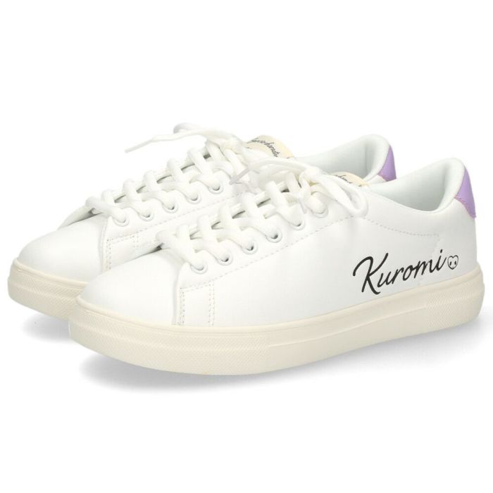 サンリオ スニーカー レディース 黒 白 軽量 ハローキティ マイメロディ シナモロール クロミ 通勤 通学 シューズ おしゃれ 靴 1501 サンリオキャラクターズ SANRIO CHARACTERS