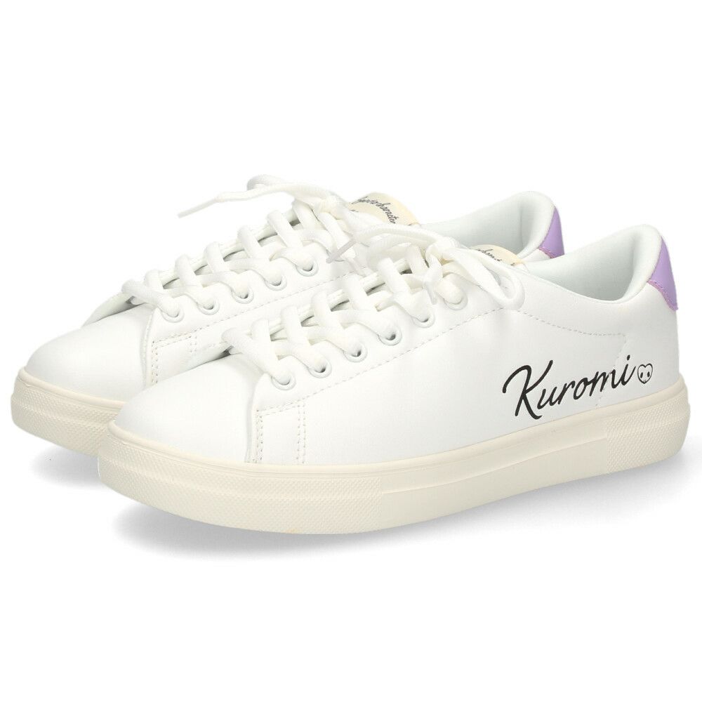 サンリオ スニーカー レディース 黒 白 軽量 ハローキティ マイメロディ シナモロール クロミ 通勤 通学 シューズ おしゃれ 靴 1501 サンリオキャラクターズ SANRIO CHARACTERS