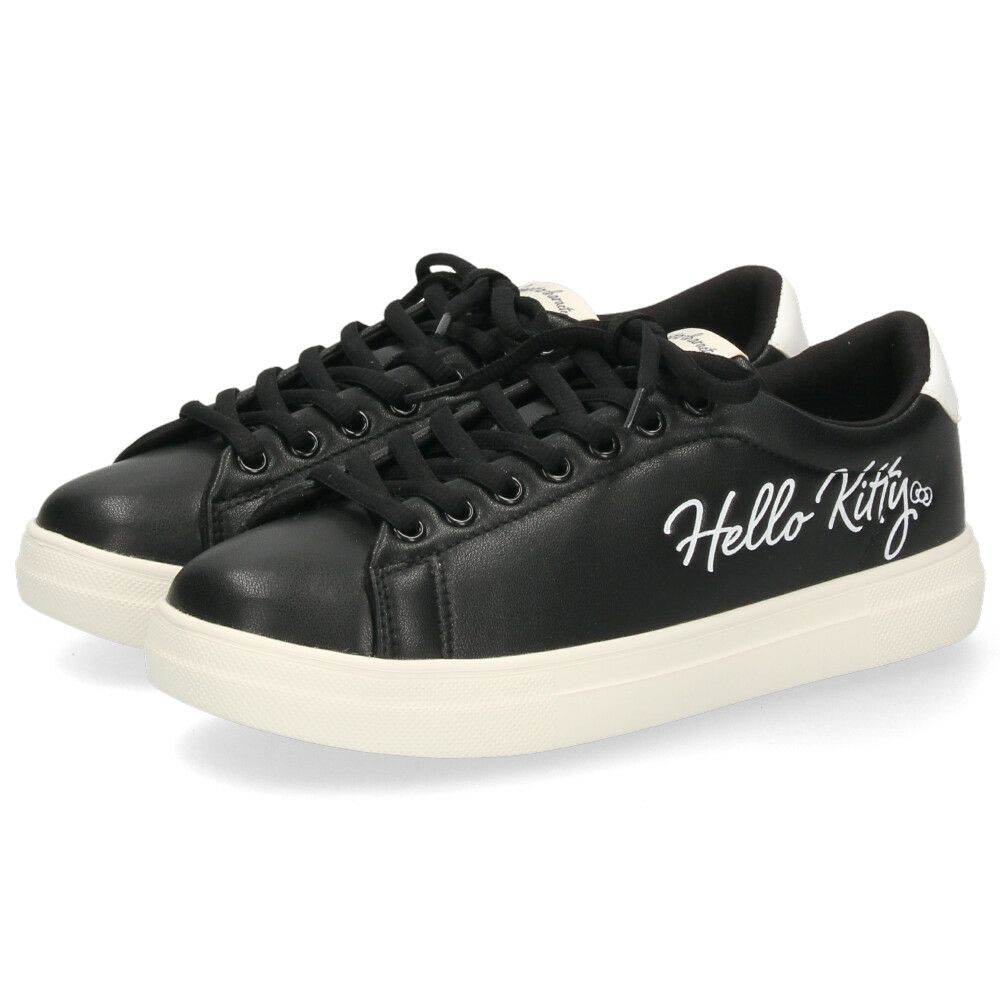 サンリオ スニーカー レディース 黒 白 軽量 ハローキティ マイメロディ シナモロール クロミ 通勤 通学 シューズ おしゃれ 靴 1501 サンリオキャラクターズ SANRIO CHARACTERS