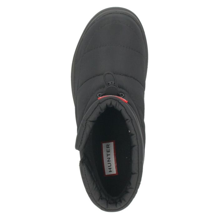 ハンター ブーツ レディース ルームシューズ 冬 暖かい 室内履き スリッパ 中綿 HUNTER イン/アウト コージー パフ サイド ベント ブーティー UFS7112WWU