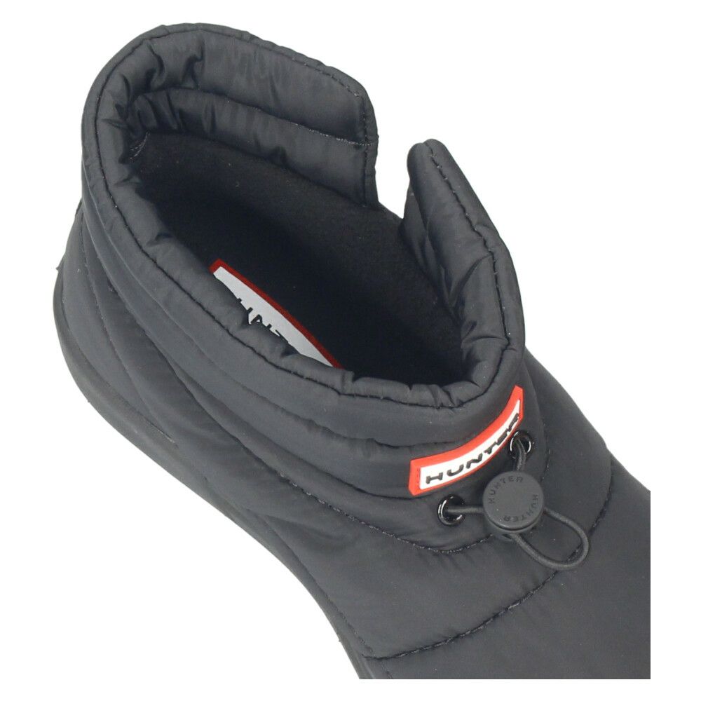 ハンター ブーツ レディース ルームシューズ 冬 暖かい 室内履き スリッパ 中綿 HUNTER イン/アウト コージー パフ サイド ベント ブーティー UFS7112WWU