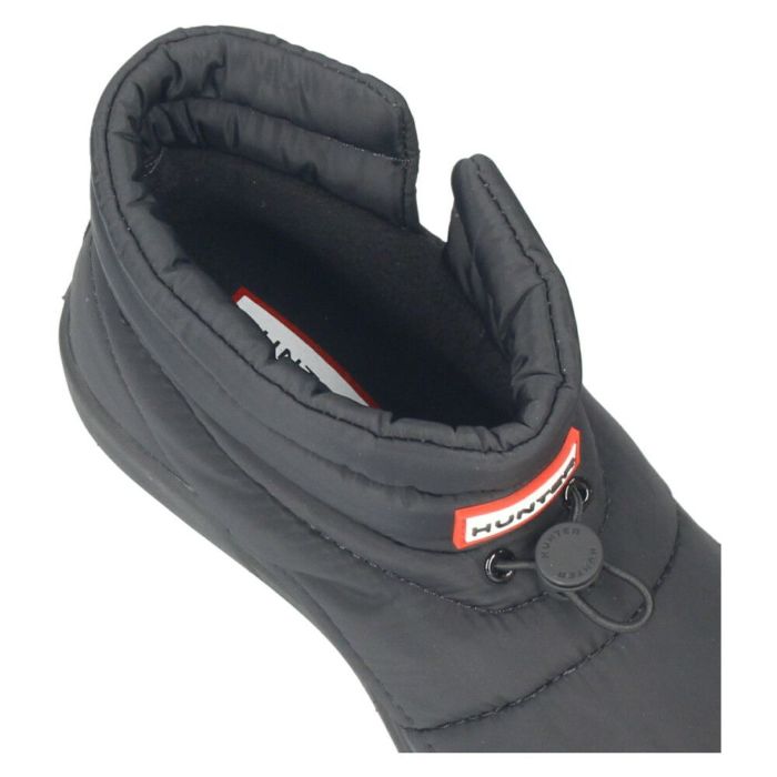 ハンター ブーツ レディース ルームシューズ 冬 暖かい 室内履き スリッパ 中綿 HUNTER イン/アウト コージー パフ サイド ベント ブーティー UFS7112WWU