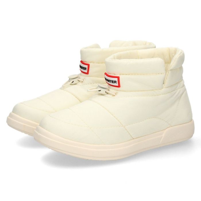 ハンター ブーツ レディース ルームシューズ 冬 暖かい 室内履き スリッパ 中綿 HUNTER イン/アウト コージー パフ サイド ベント ブーティー UFS7112WWU