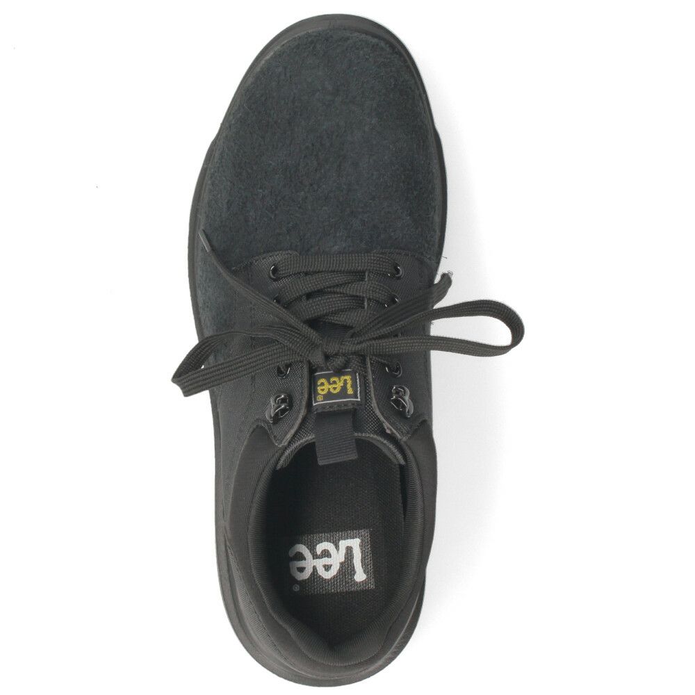 Lee メンズ カジュアルシューズ ビジネス ブラック 黒 スエード リー 靴  シンプル プレーントゥ デイリー ウォーキング 旅行 通勤 軽量 歩きやすい E86215 E86216 