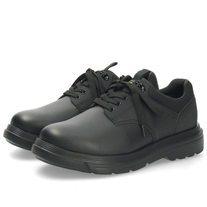 Lee メンズ カジュアルシューズ ビジネス ブラック 黒 スエード リー 靴  シンプル プレーントゥ デイリー ウォーキング 旅行 通勤 軽量 歩きやすい E86215 E86216 