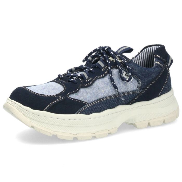 Lee スニーカー メンズ 靴 黒 ブラック 厚底 本革 レザー デニム 紐 歩きやすい カジュアル リー E86212