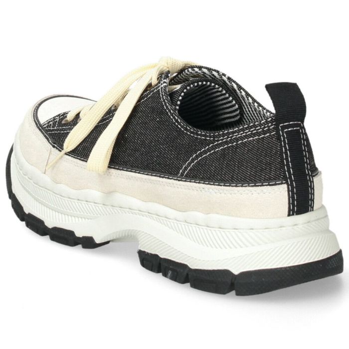 Lee スニーカー メンズ デニム 大人 厚底 カジュアル ボリュームソール 靴 紐靴 スエード カジュアルシューズ 黒 ブラック ネイビー リー E86217