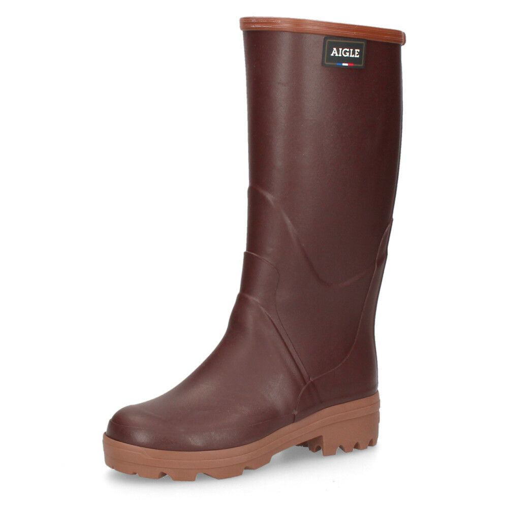 AIGLE エーグルレディース レインブーツ ロングブーツ フランス ZZF3639 シャンボードプロ 2 CHAMBORD PRO L2 SUREAU  ラバーブーツ 天然ゴム 長靴 シュロ ブラウン