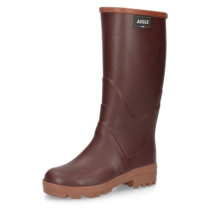 AIGLE エーグルレディース レインブーツ ロングブーツ フランス ZZF3639 シャンボードプロ 2 CHAMBORD PRO L2 SUREAU  ラバーブーツ 天然ゴム 長靴 シュロ ブラウン