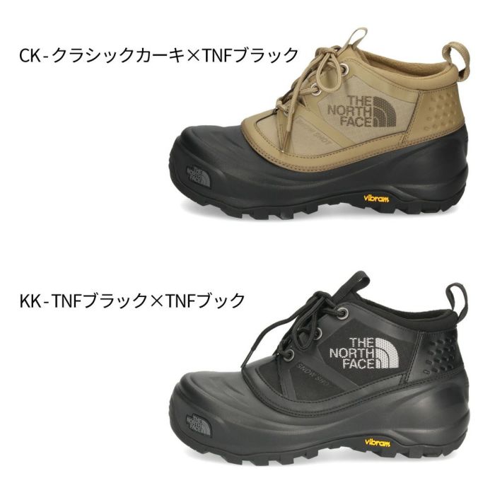 ノースフェイス ブーツ メンズ スノー ショット ロー ウォータープルーフ アークティックグリップ NF52583 CK KK THE NORTH FACE グリップ力 防水 保温性 2WAY ウィンターブーツ