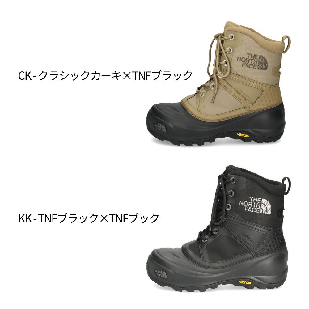 ノースフェイス ブーツ メンズ スノー ショット ミッド ウォータープルーフ アークティックグリップ NF52582 CK KK THE NORTH FACE グリップ力 防水 保温性 2WAY ウィンターブーツ