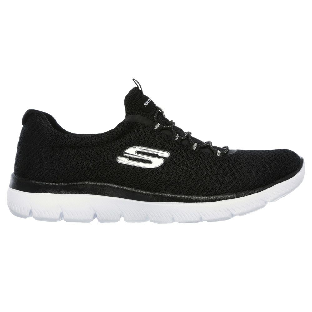 スケッチャーズ レディース スリッポン スニーカー 靴 サミッツ SKECHERS Summits 12980 軽量 ノーマル幅 ひもゴム メモリーフォームインソール