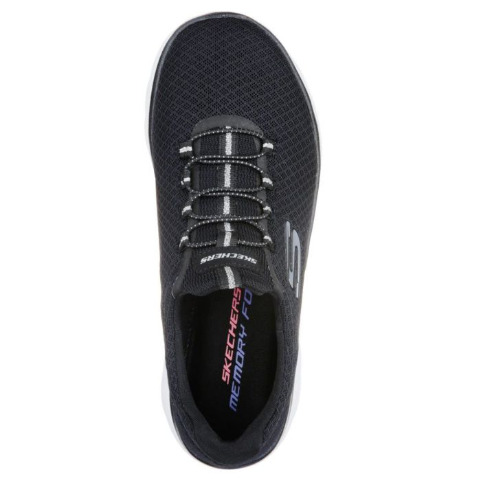 スケッチャーズ レディース スリッポン スニーカー 靴 サミッツ SKECHERS Summits 12980 軽量 ノーマル幅 ひもゴム メモリーフォームインソール