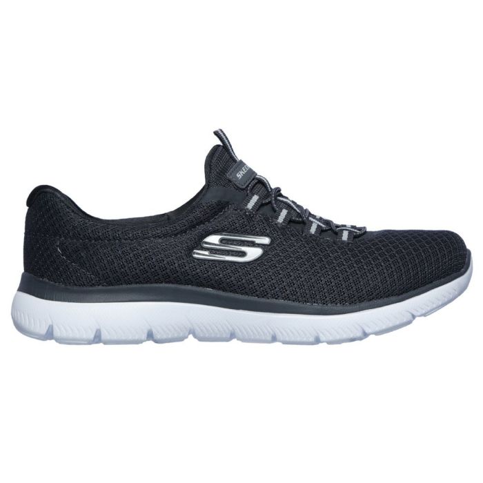 スケッチャーズ レディース スリッポン スニーカー 靴 サミッツ SKECHERS Summits 12980 軽量 ノーマル幅 ひもゴム メモリーフォームインソール