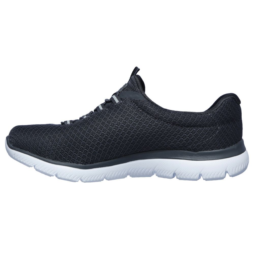 スケッチャーズ レディース スリッポン スニーカー 靴 サミッツ SKECHERS Summits 12980 軽量 ノーマル幅 ひもゴム メモリーフォームインソール