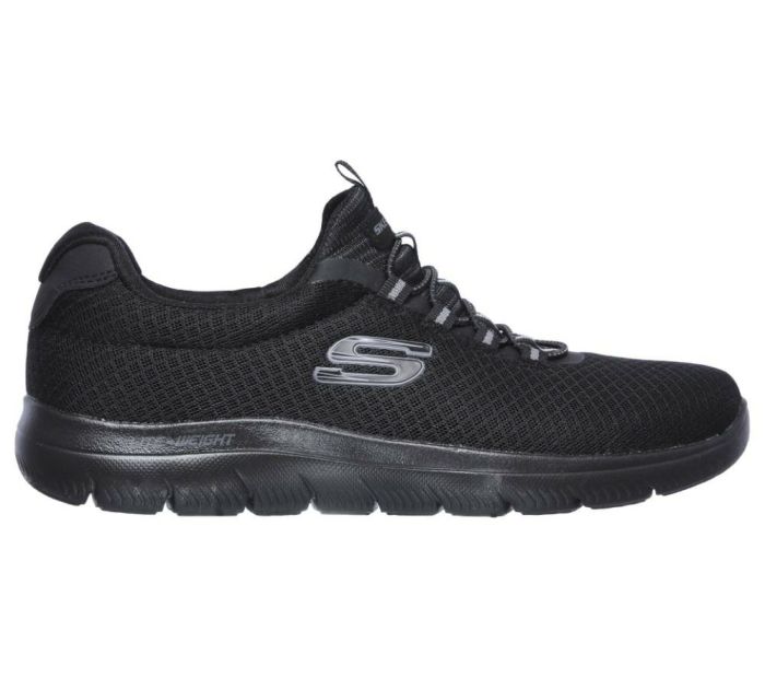 スケッチャーズ メンズ サミッツ スニーカー スリッポン 黒 ブラック ネイビー ノーマル幅 靴 ゴム紐 SKECHERS SUMMITS 52811 