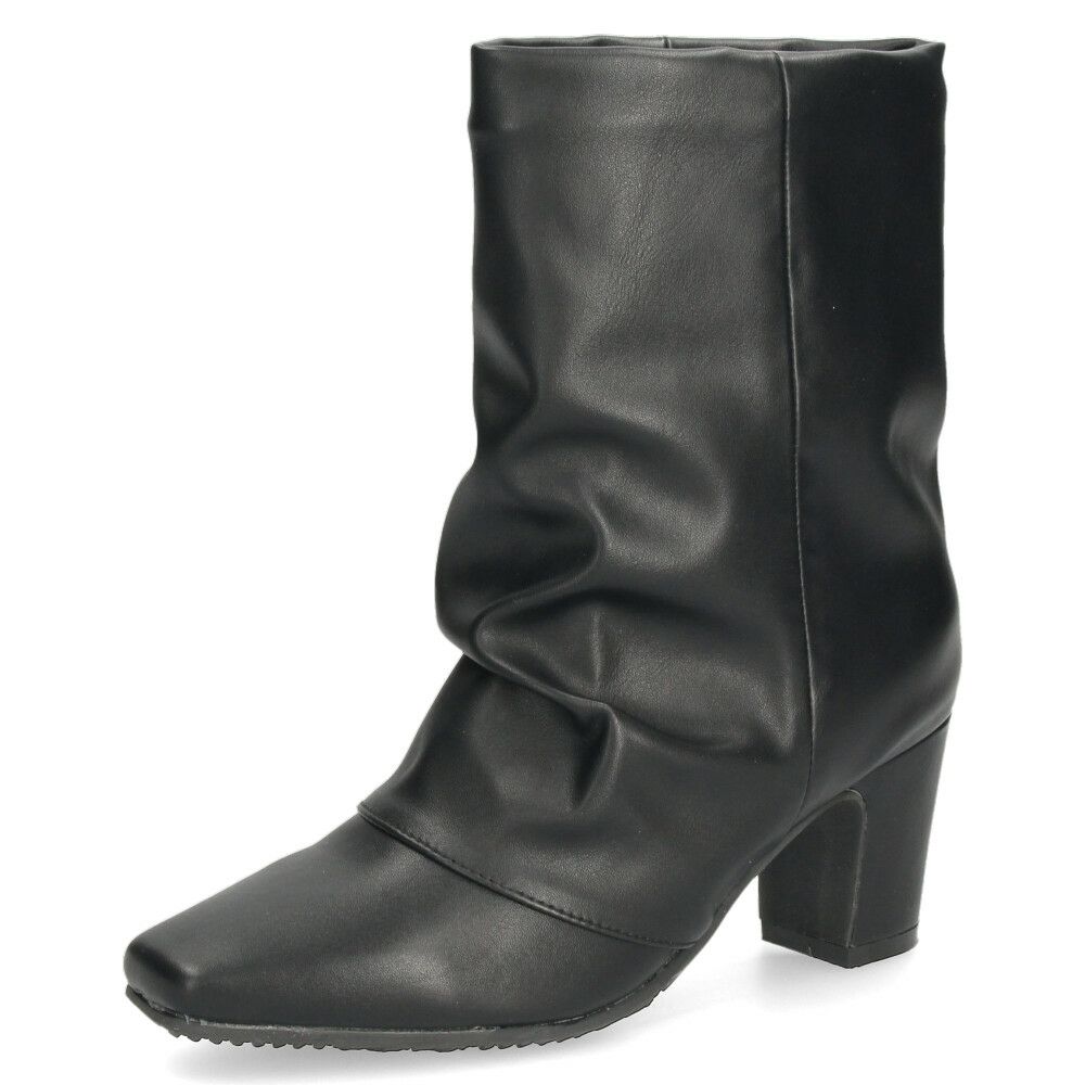 レディース ブーツ ミドルブーツ 靴 ルーズシルエット チャンキーヒール 冬 ブラック グレー あったか MUSE WINK 2517 ミューズウィンク