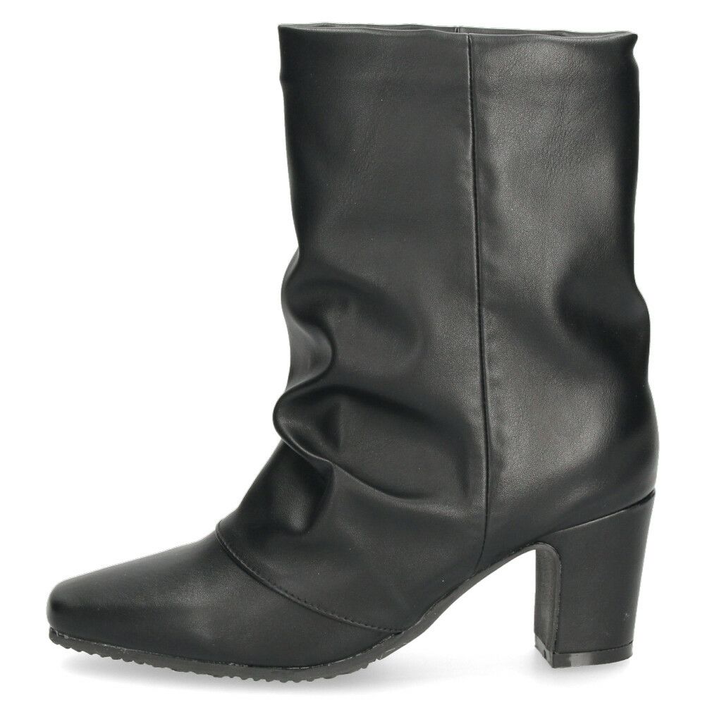 レディース ブーツ ミドルブーツ 靴 ルーズシルエット チャンキーヒール 冬 ブラック グレー あったか MUSE WINK 2517 ミューズウィンク