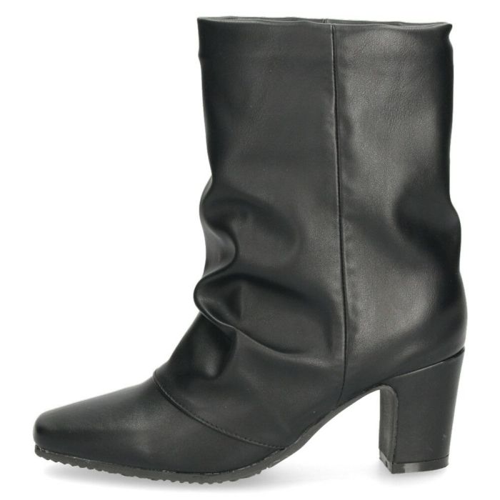 レディース ブーツ ミドルブーツ 靴 ルーズシルエット チャンキーヒール 冬 ブラック グレー あったか MUSE WINK 2517 ミューズウィンク