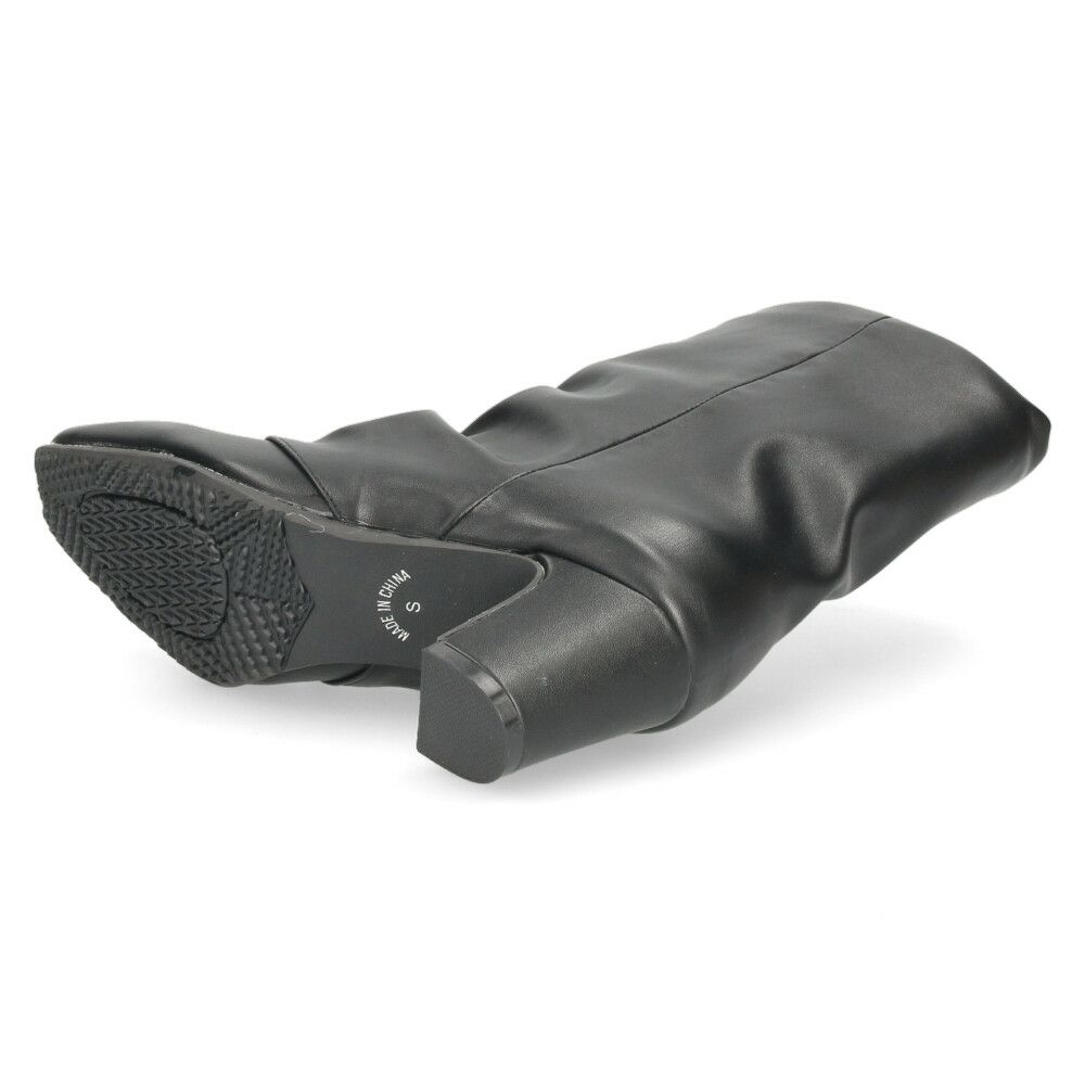 レディース ブーツ ミドルブーツ 靴 ルーズシルエット チャンキーヒール 冬 ブラック グレー あったか MUSE WINK 2517 ミューズウィンク