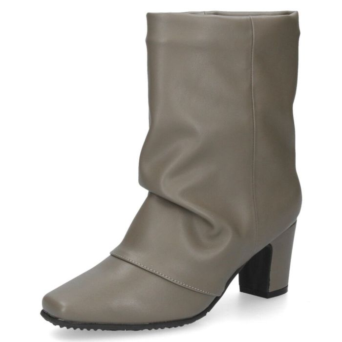 レディース ブーツ ミドルブーツ 靴 ルーズシルエット チャンキーヒール 冬 ブラック グレー あったか MUSE WINK 2517 ミューズウィンク