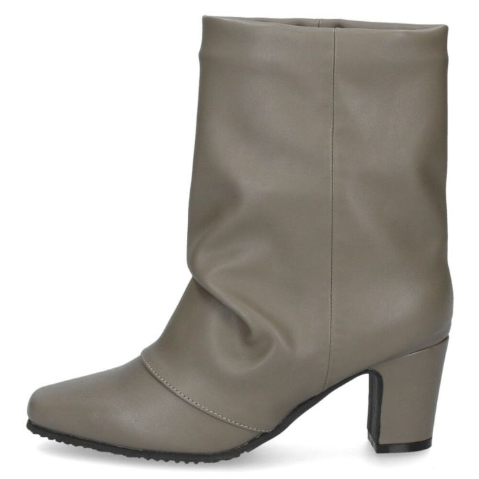 レディース ブーツ ミドルブーツ 靴 ルーズシルエット チャンキーヒール 冬 ブラック グレー あったか MUSE WINK 2517 ミューズウィンク