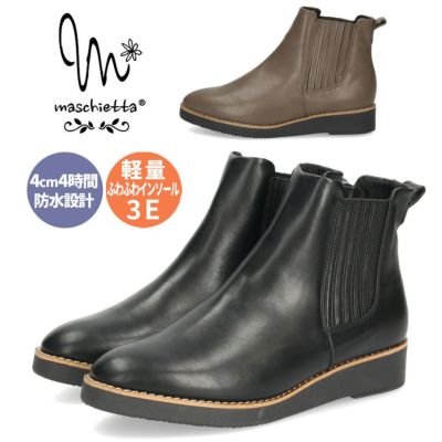 ブーツ ショート レディース 歩きやすい ヒール 防水 幅広 アンクル
