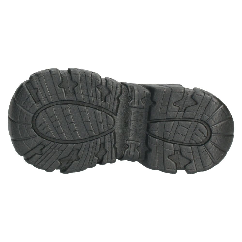 ヨースケ 厚底スニーカー サイドファスナー 靴 レディース YOSUKE 4460113 サイドファスナー 幅広 3E ブラック 黒 ブーツ 厚底ブーツ