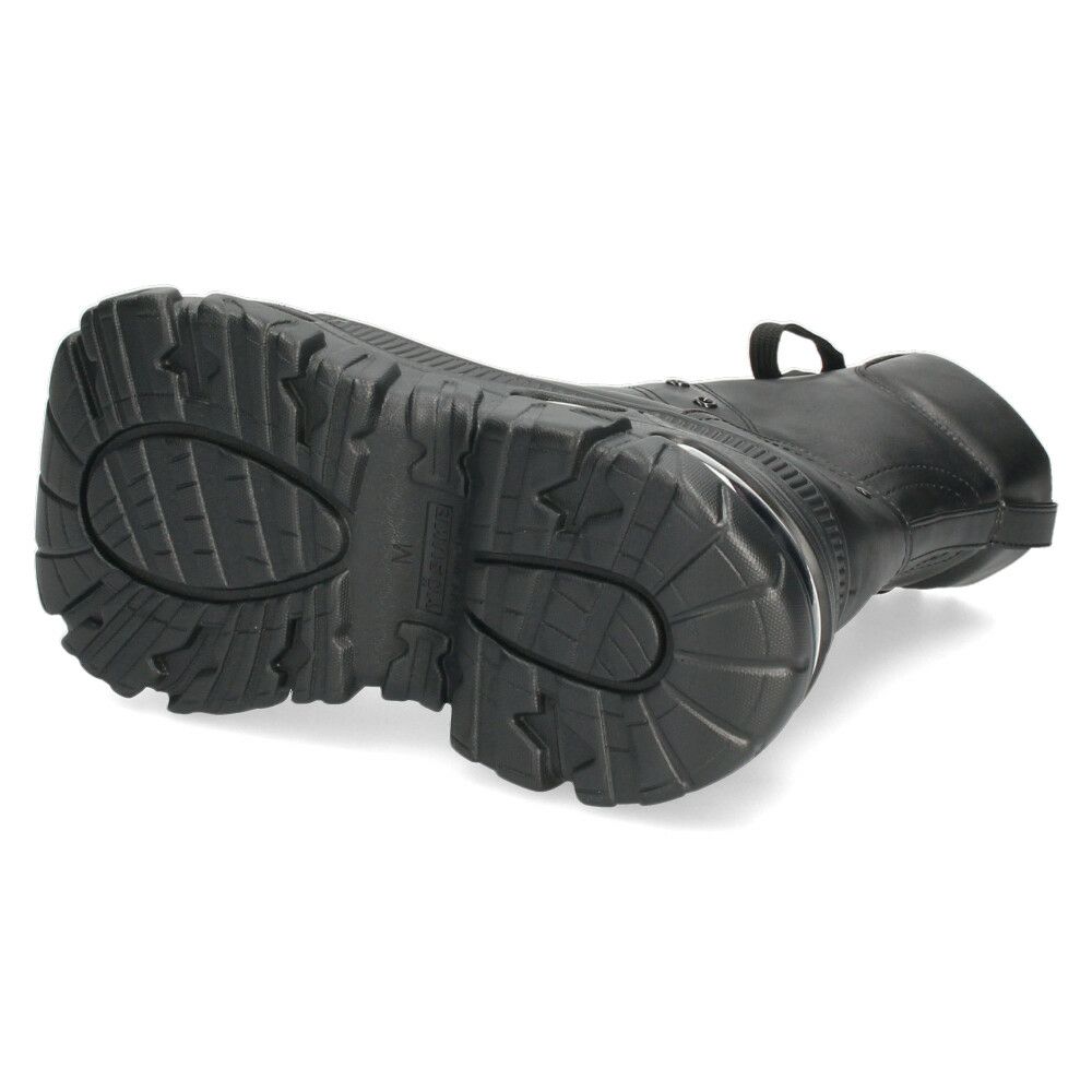 ヨースケ 厚底ハイカットスニーカー レースアップ サイドファスナー 靴 レディース YOSUKE 4460114 幅広 3E ブラック 黒 ブーツ 厚底ブーツ