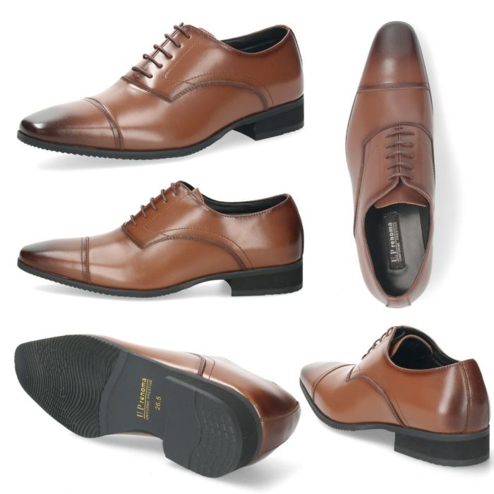 ビジネスシューズ メンズ 靴 本革 幅広 3E 紳士靴 ストレートチップ ビットローファー ヴァンプ ブラック 黒  ユーピーレノマ U.P renoma 8501 8502 8503