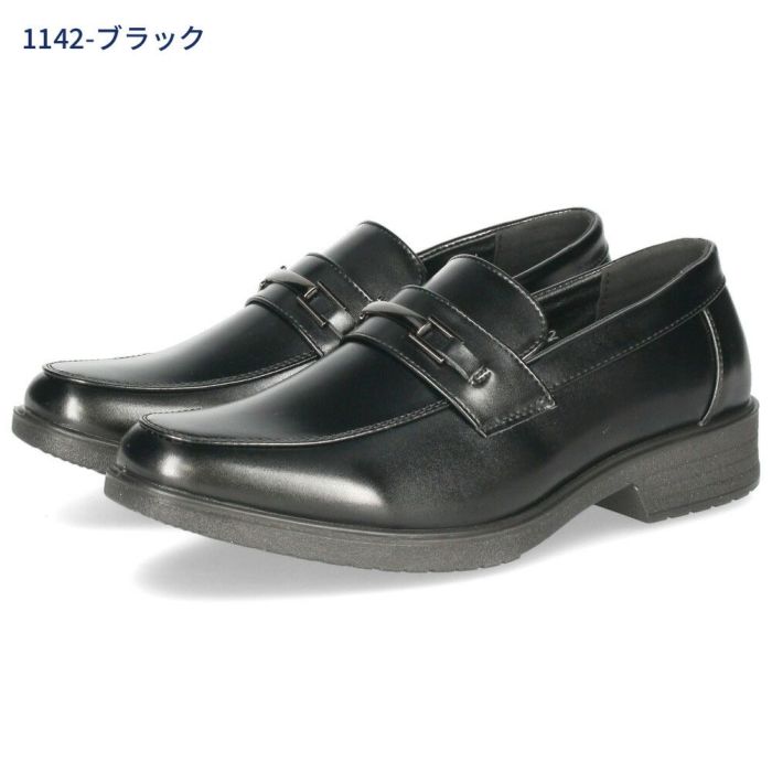 ビジネスシューズ メンズ 靴 歩きやすい 3E 軽量 防滑 疲れにくい 紳士靴 プレーントゥ ストレートチップ ビット ローファー ブラック 黒  OXFORD FIELD 1140 1141 1142 1143
