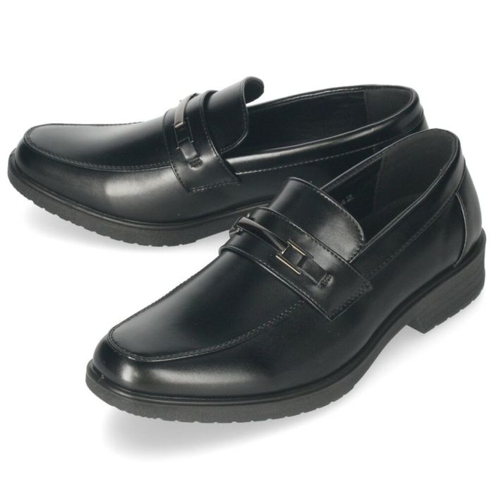 ビジネスシューズ メンズ 靴 歩きやすい 3E 軽量 防滑 疲れにくい 紳士靴 プレーントゥ ストレートチップ ビット ローファー ブラック 黒  OXFORD FIELD 1140 1141 1142 1143