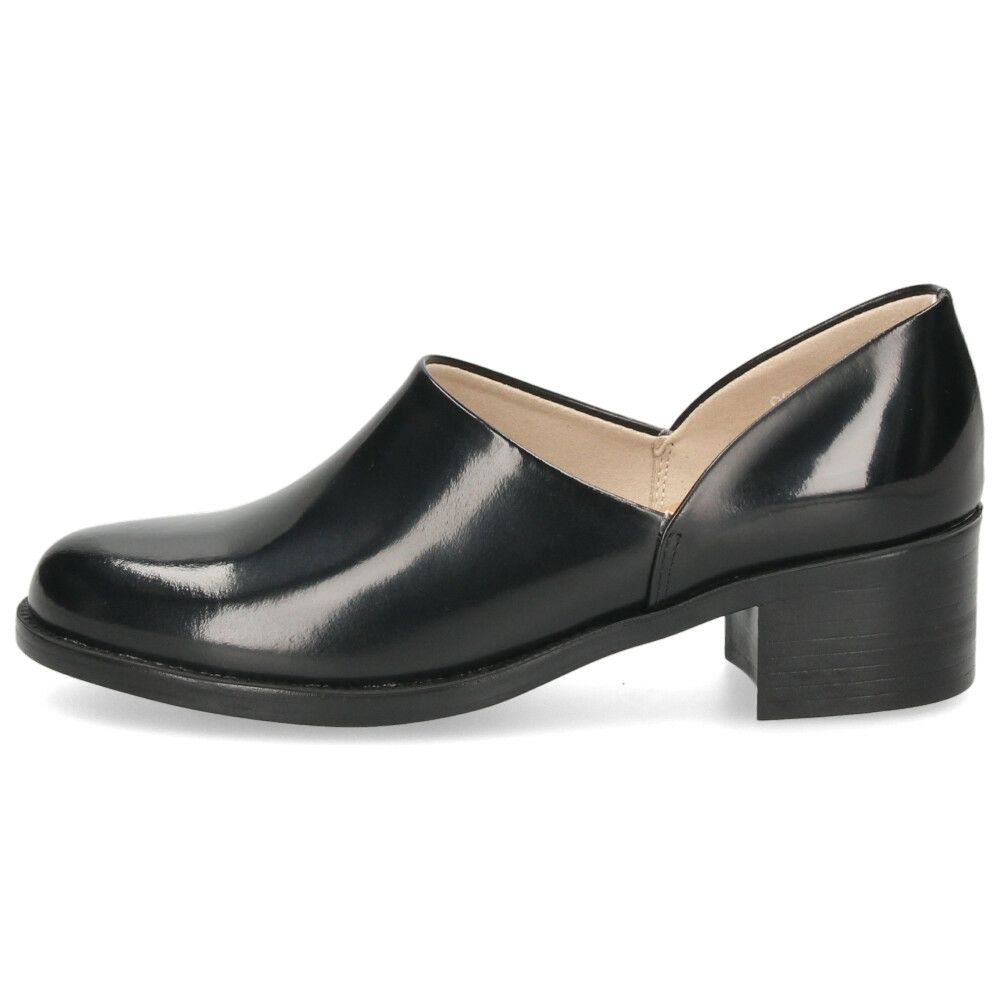 ヒールアップスポックシューズ レディース ハルタ HARUTA 476 靴 革靴 黒 クロ ブラック 3E スポックシューズ 太ヒール スタイルアップ 日本製