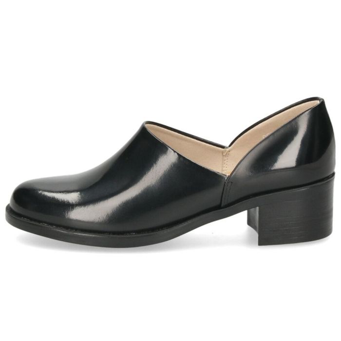 ヒールアップスポックシューズ レディース ハルタ HARUTA 476 靴 革靴 黒 クロ ブラック 3E スポックシューズ 太ヒール スタイルアップ 日本製