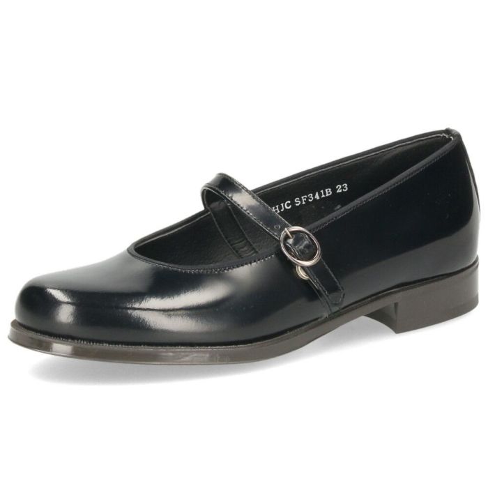 HARUTA ハルタ ワンストラップシューズ 靴 レディース パンプス ストラップ 太ヒール 歩きやすい 本革 日本製 黒 茶 ブラック ダークブラウン SF341B