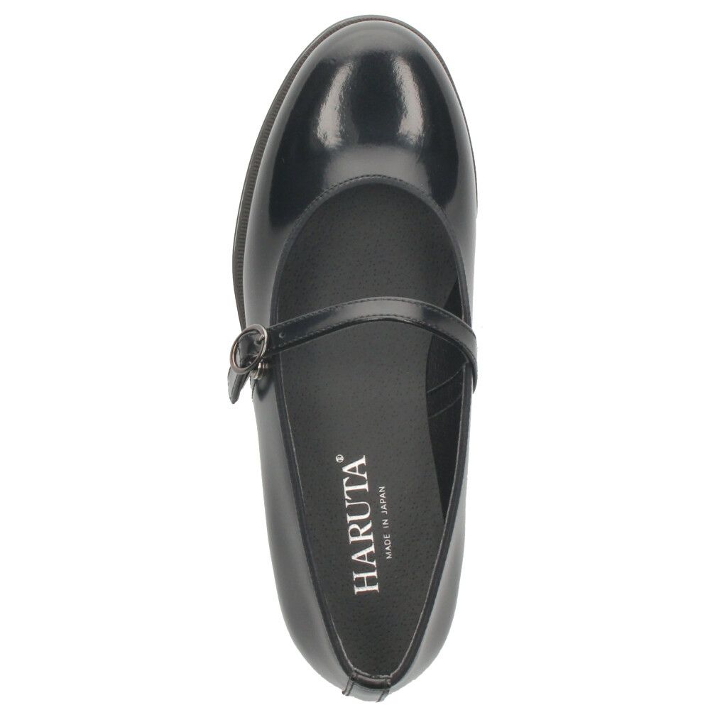 HARUTA ハルタ ワンストラップシューズ 靴 レディース パンプス ストラップ 太ヒール 歩きやすい 本革 日本製 黒 茶 ブラック ダークブラウン SF341B