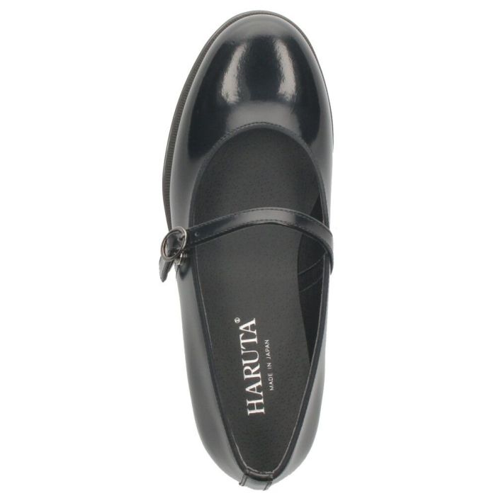 HARUTA ハルタ ワンストラップシューズ 靴 レディース パンプス ストラップ 太ヒール 歩きやすい 本革 日本製 黒 茶 ブラック ダークブラウン SF341B